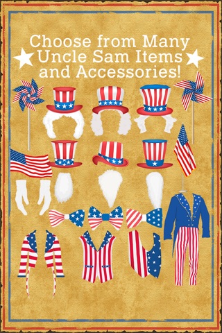 Uncle Sam 4th of July Independence Day Dress Up Photo Editor screenshot 4