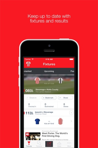 Fan App for Stevenage FC screenshot 3