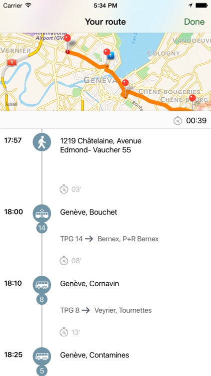 Itinera : Public Transport in Geneva screenshot-3