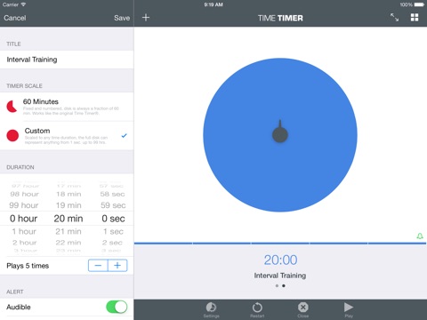 time timer ipad edition app price drops timer 75 mins