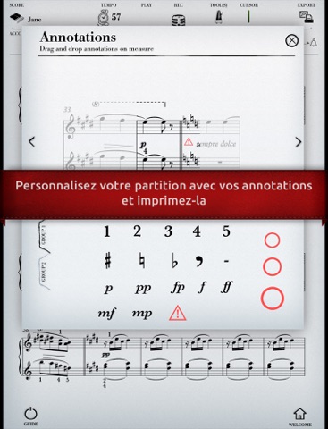 Play Fauré – Suite Dolly « La Berceuse » (partition interactive pour piano à 4 mains) screenshot 4