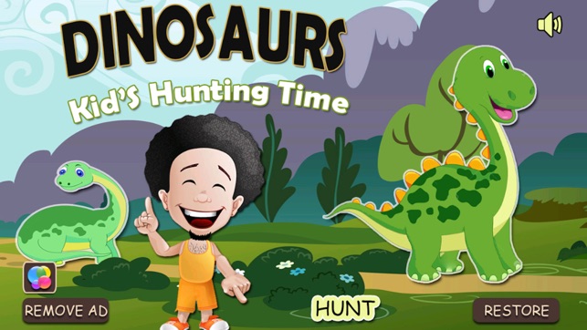 Dinosaur Kids Hunting Time