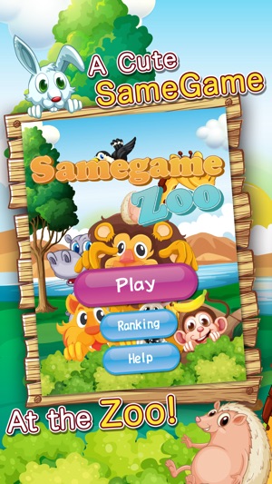 Samegame Zoo - Cute animal action puzzle