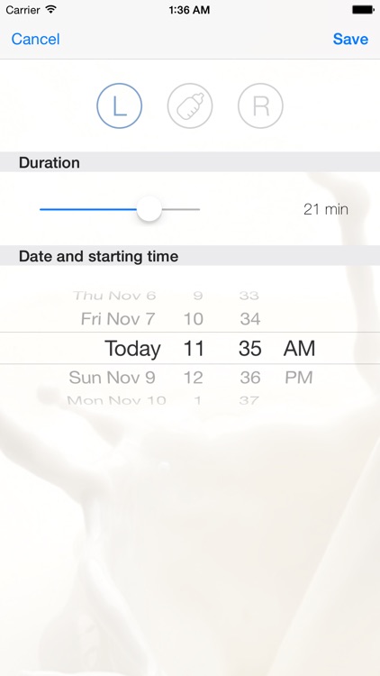 Ammapp - The simple nursing timer