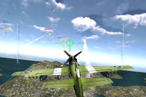 World War II Pacific Fighter Attack 3D -  Take off from Aircraft Carrier & Fly high in the Sky to defeat enemy screenshot 3