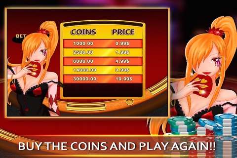 A Blackjack 21 Multiplayer Live in Las Vegas Card Casino Fever screenshot 2