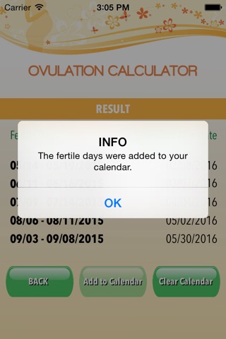 Free Ovulation Calculator screenshot 3