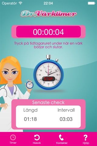 Dr. Contraction Timer screenshot 2