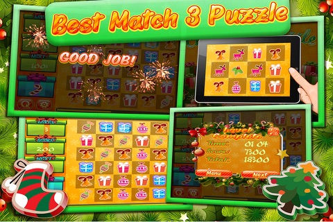 Xmas Puzzle  Match3 screenshot 2