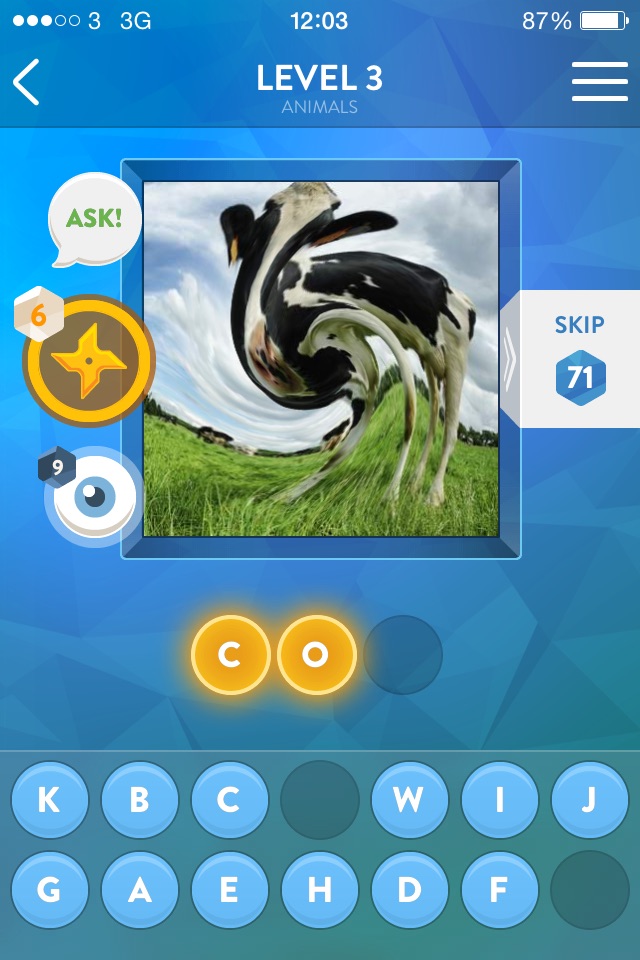 Swirly Pics Quiz - Free Word Game App screenshot 4