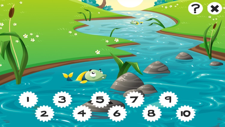 A Fishing Counting Game for Children to learn and play with freshwater fish