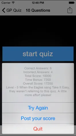 Game screenshot GP Quiz lite hack