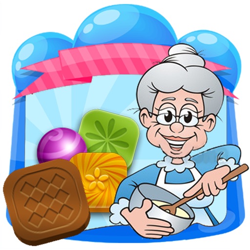 Happy Grandmother. Seriously addictive match3 game! Icon