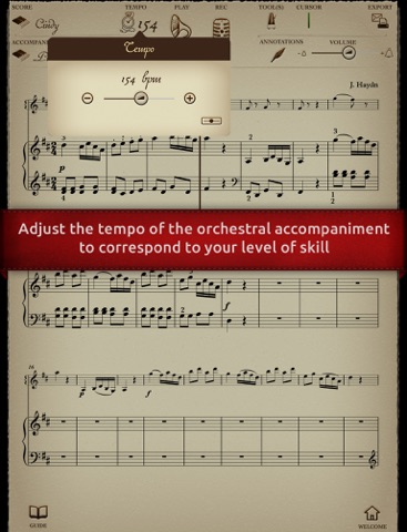Play Haydn - Concerto pour piano n° 11 - 3ème mouvement Rondo all’Ungarese (partition interactive) screenshot 3