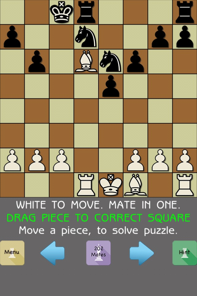 202 Chess Mate In ONE - 101 Chess Puzzles FREE screenshot 4