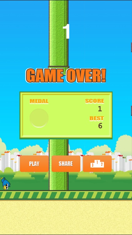 Flap Birdie Free - Blue bird back now screenshot-4