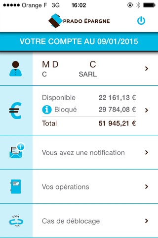 Mon épargne salariale, PRADO EPARGNE screenshot 2