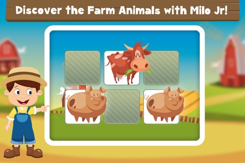 Milo's Free Mini Games for a wippersnapper - Barn and Farm Animals Cartoon screenshot 4