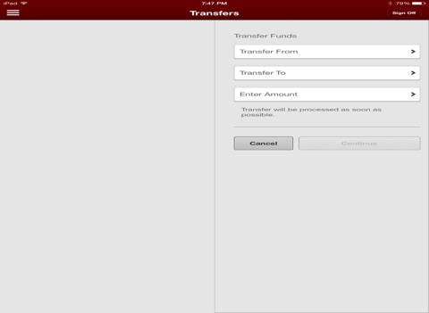 Touchstone Bank - iPad screenshot 2