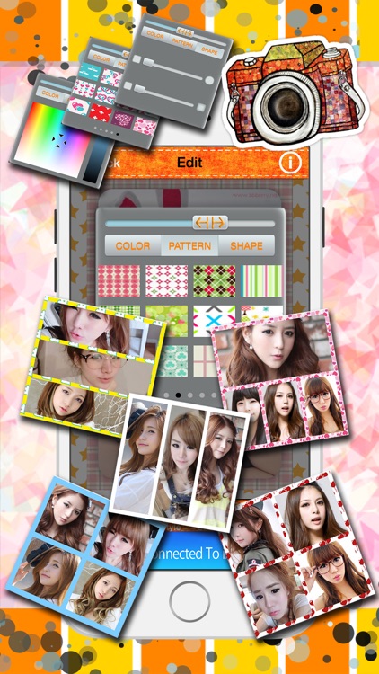 Cute Cartoon Sticker Photo Girl Frame screenshot-3