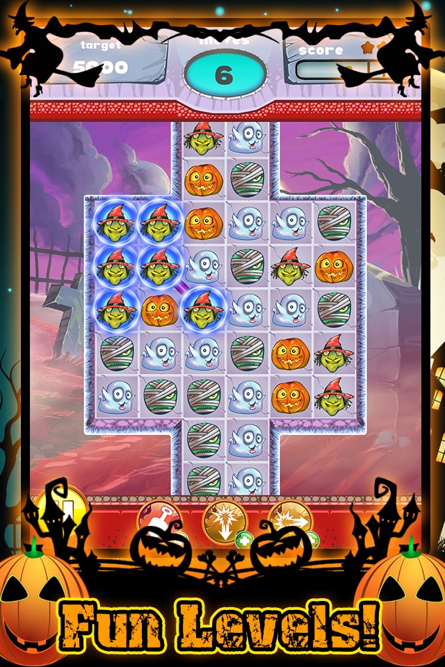 Halloween Match 3 Spooky Holiday Game FREE screenshot 3