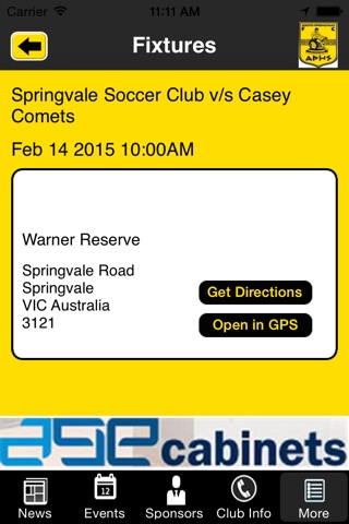 South Springvale Soccer Club screenshot 2