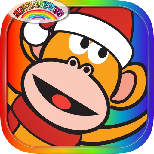 Five Little Monkeys Christmas Icon