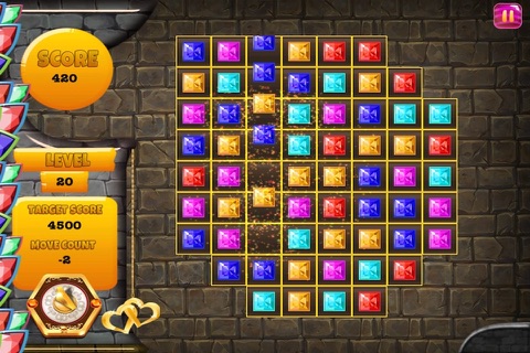 Diamond Miner Craze - Jewel Treasure Match Mania screenshot 2