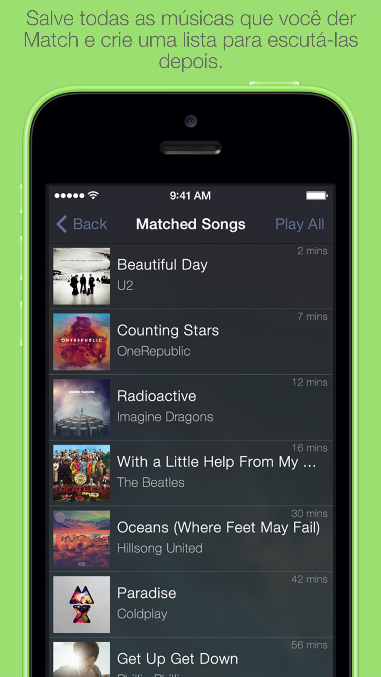 Screenshot do app Match by SoundShare