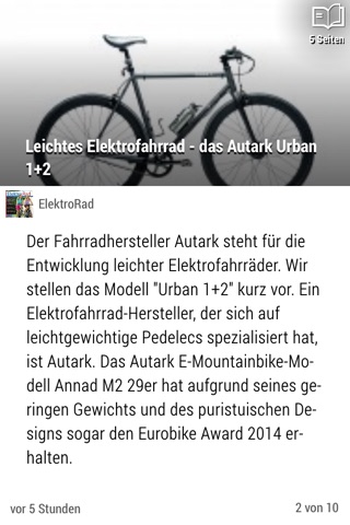 Bike News - ist die umfassendste und aktuellste Nachrichten-App zum Thema Radfahren. screenshot 2
