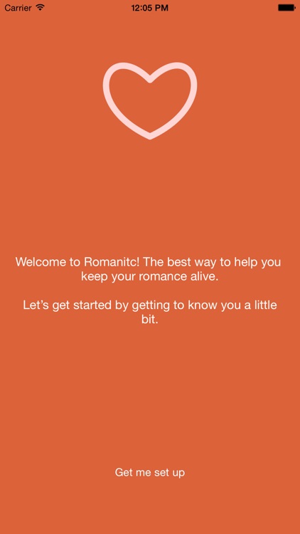 Romantic - keep the romance alive, one message at a time