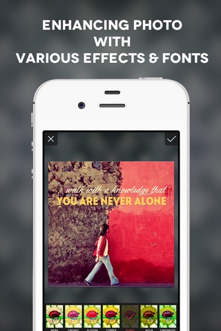 InstaPoster+ - Beautiful Backgrounds and Cool Text Patterns to Create Stunning Social Messages! screenshot 3