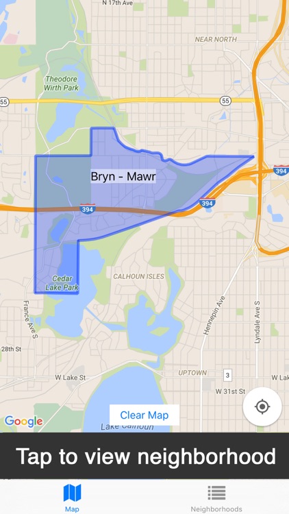 Neighborhoods - View Neighborhood Boundaries in a Map