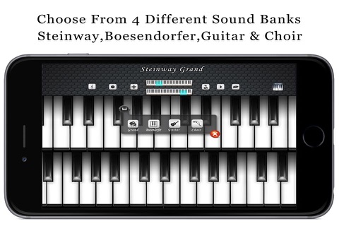 Music Piano 3D Free - Keyboard with Guitar & Choir Soundset screenshot 2