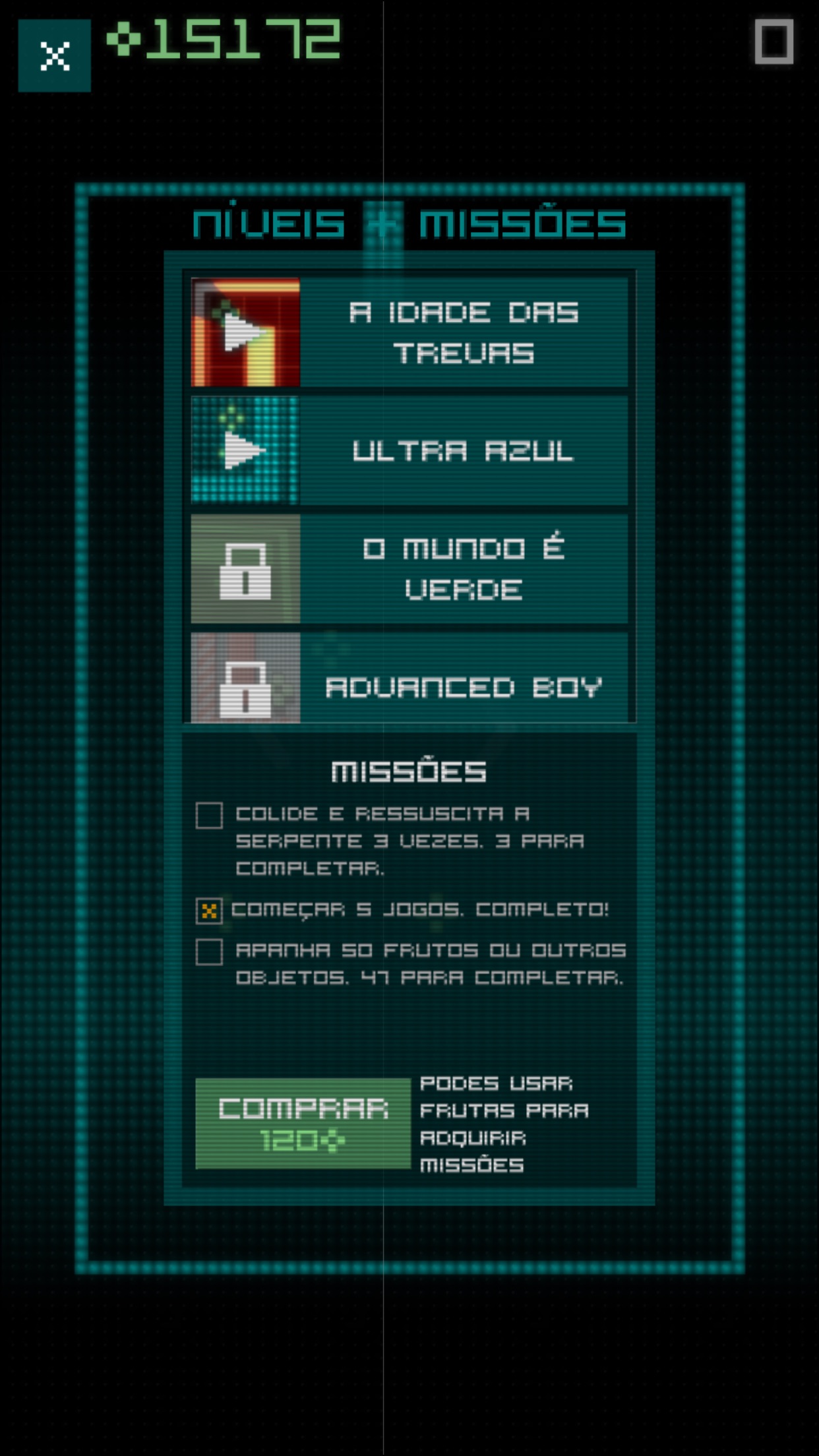 Screenshot do app Snake Rewind