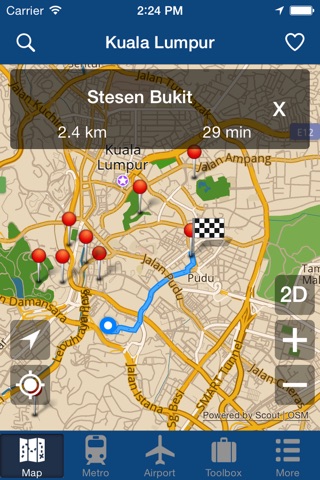 Kuala Lumpur Offline Map - City Metro Airport and Travel Plan screenshot 2