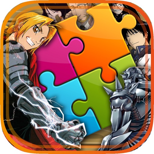 Jigsaw Manga & Anime Hd  - “ Japanese Steel Puzzle Collection Of Fullmetal Alchemist For Kids “