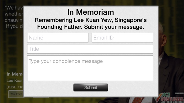 In Memoriam of Lee Kuan Yew