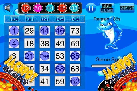 Free Bingo Shark Blitz HD - Heaven Live Pop Crack Dozer Bash Casino Free Bingo Game Edition screenshot 3