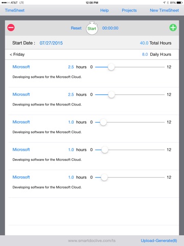 SmartDoc TimeSheet screenshot 4