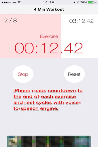 4-Minutes Workout Timer screenshot 2