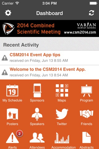 2014 Combined Scientific Meeting screenshot 2