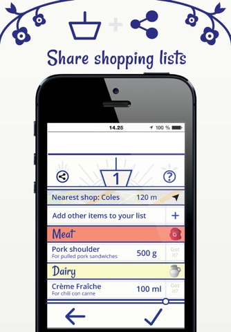 FooDoo - Get shopping lists for your recipes screenshot 3