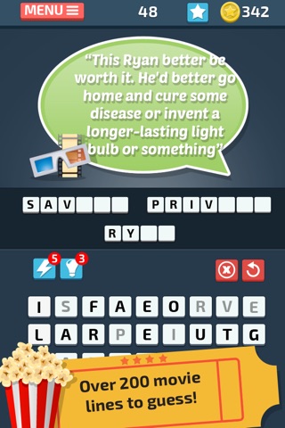 Movie Word Puzzles - Guess and Solve the Name of Movies screenshot 3