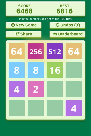 Number Tiles Challenge - free impossible 2048 game edition screenshot 3