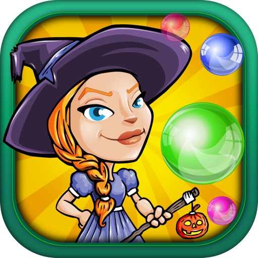 Falling Witch Bubble - Avoid Dropping Fizz Saga FREE icon