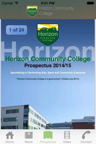 Horizon Community College Communication App for iPhone screenshot 2
