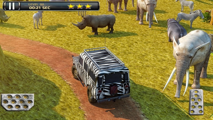 3D Safari Parking Free - Realistic Lion, Rhino, Elephant, and Zebra Adventure Simulator Games