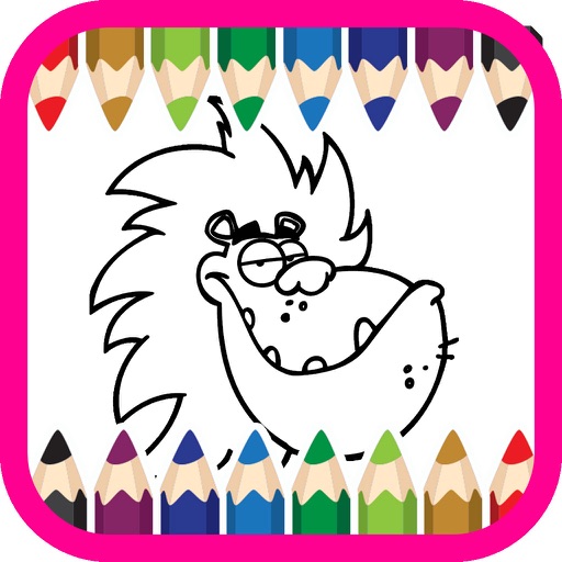 animal cartoon coloring book for kids 3