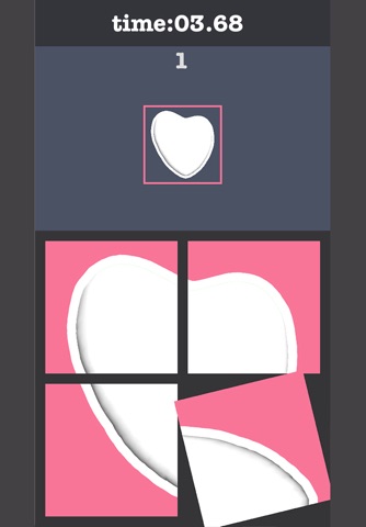 Rotate Heart Cookie Puzzle screenshot 2